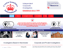 Tablet Screenshot of crownassociatesinternational.co.uk